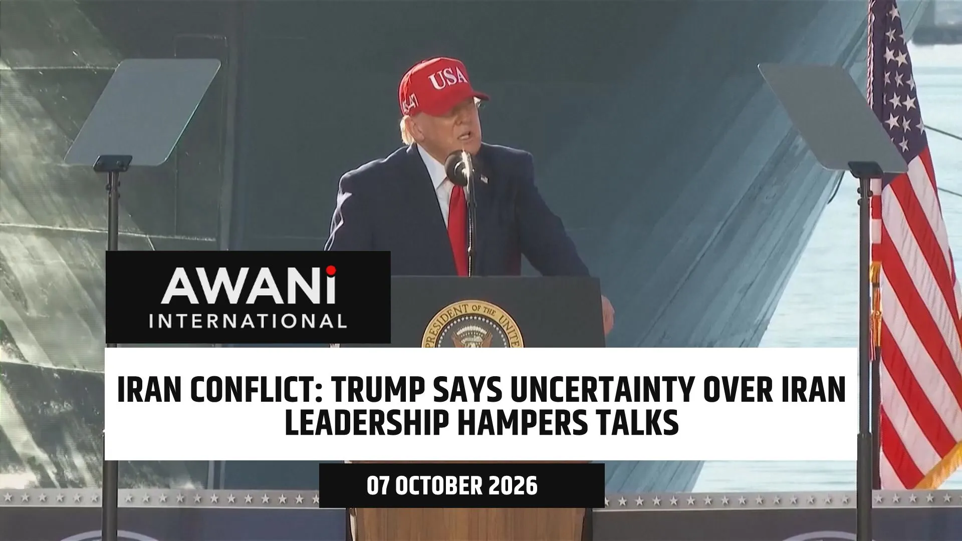 Trump says uncertainty over Iran leadership hampers talks