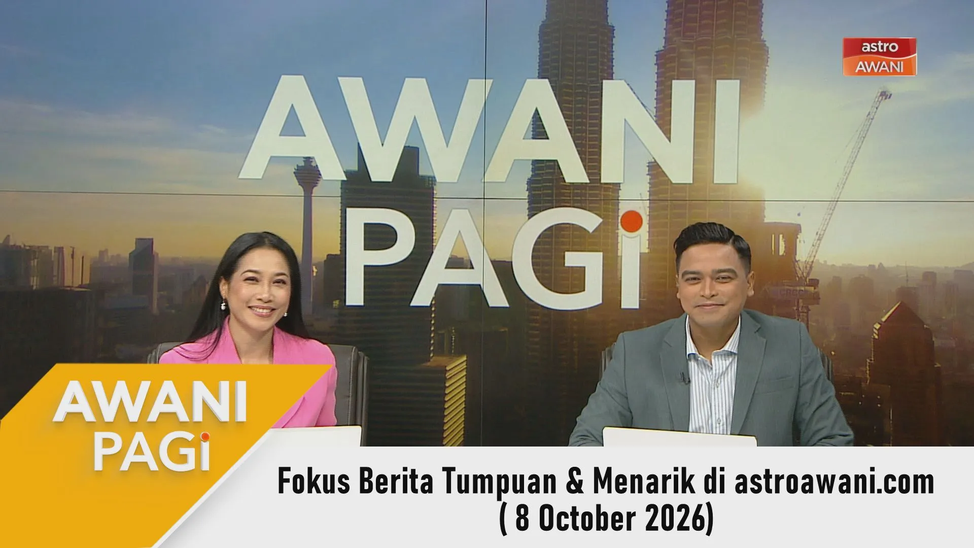 AWANI Pagi: Berita tumpuan & menarik di astroawani.com [ 8 October 2026 ]
