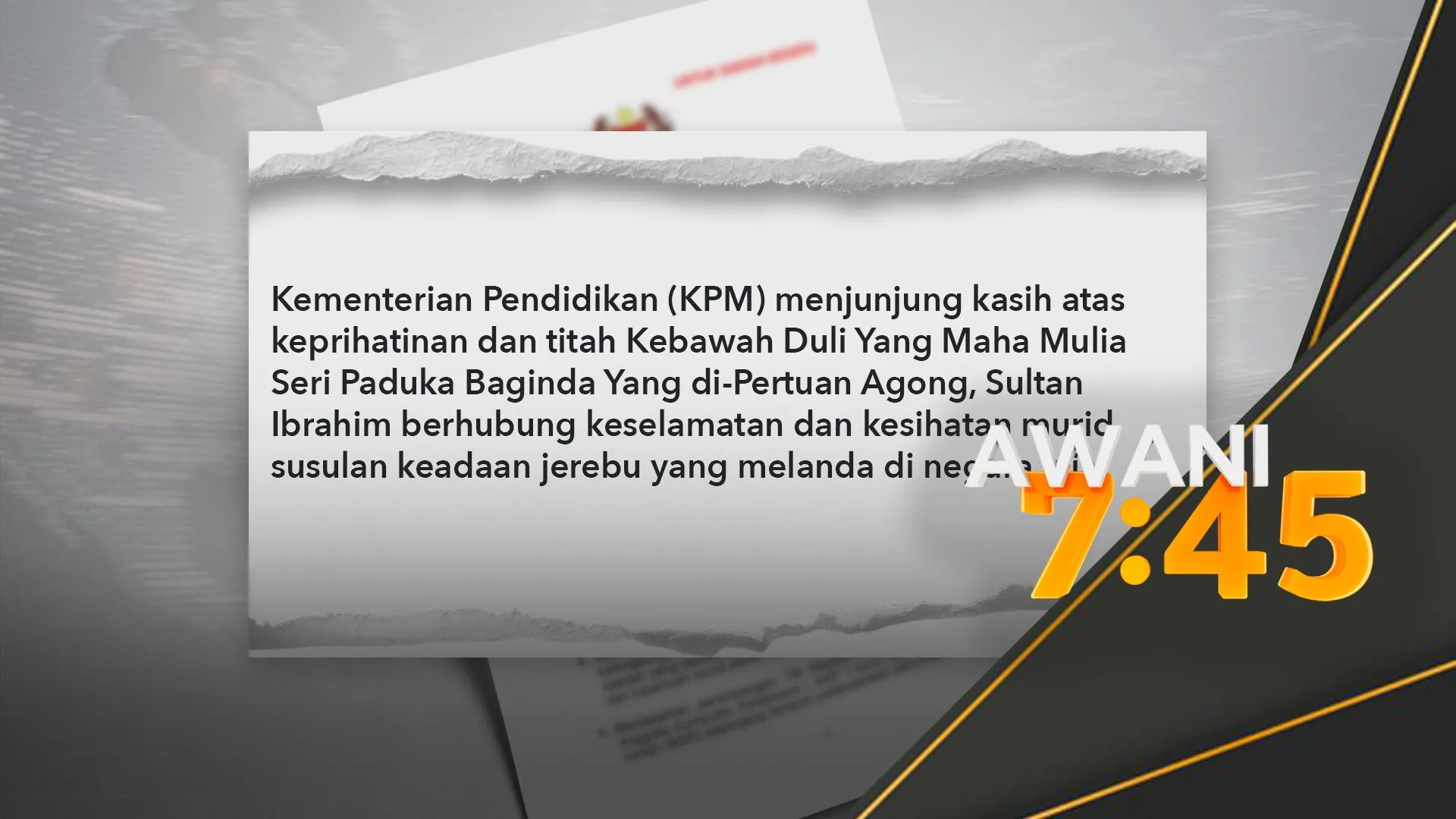 Sekolah di kawasan IPU melebihi 180 diarahkan tutup - KPM