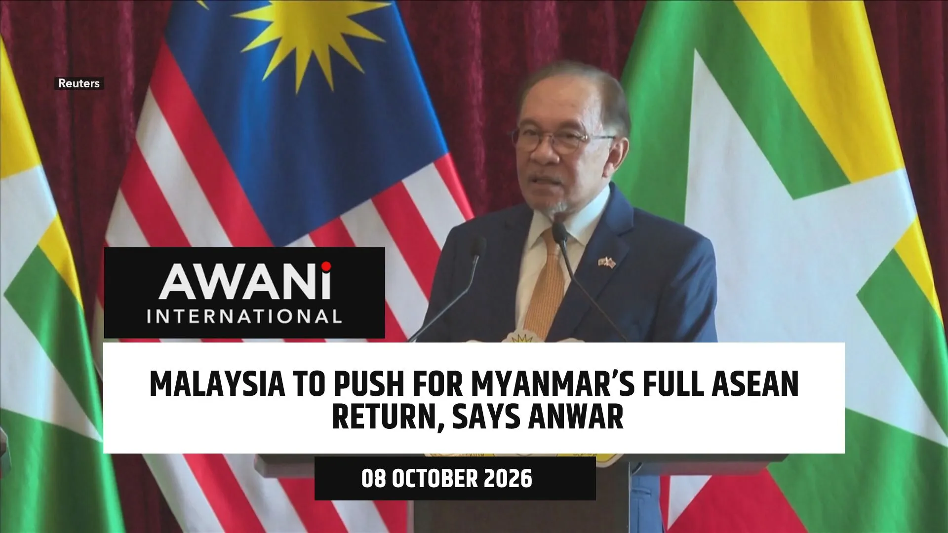 Malaysia to push for Myanmar’s full ASEAN return, says Anwar