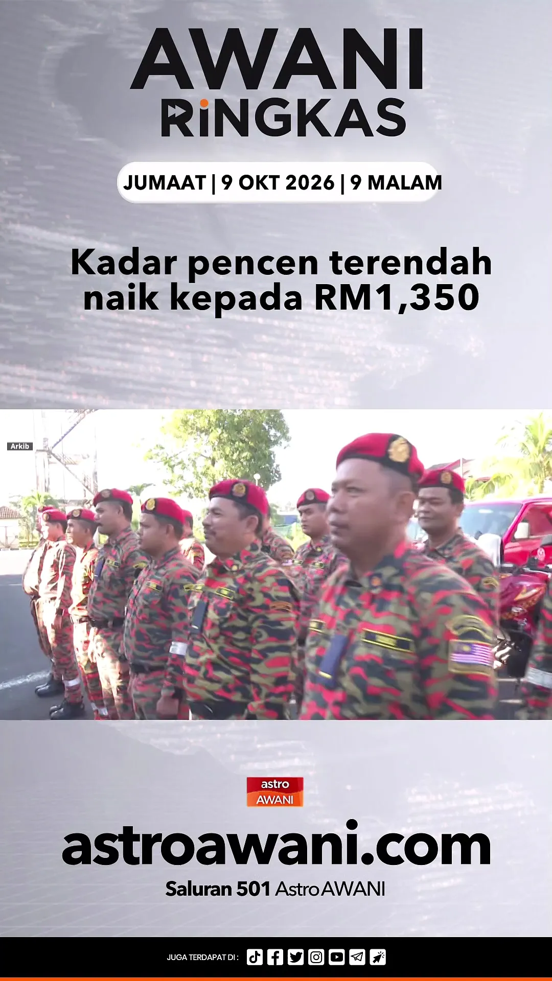 #AWANIRingkas 9 Oktober 2026 | 9PM