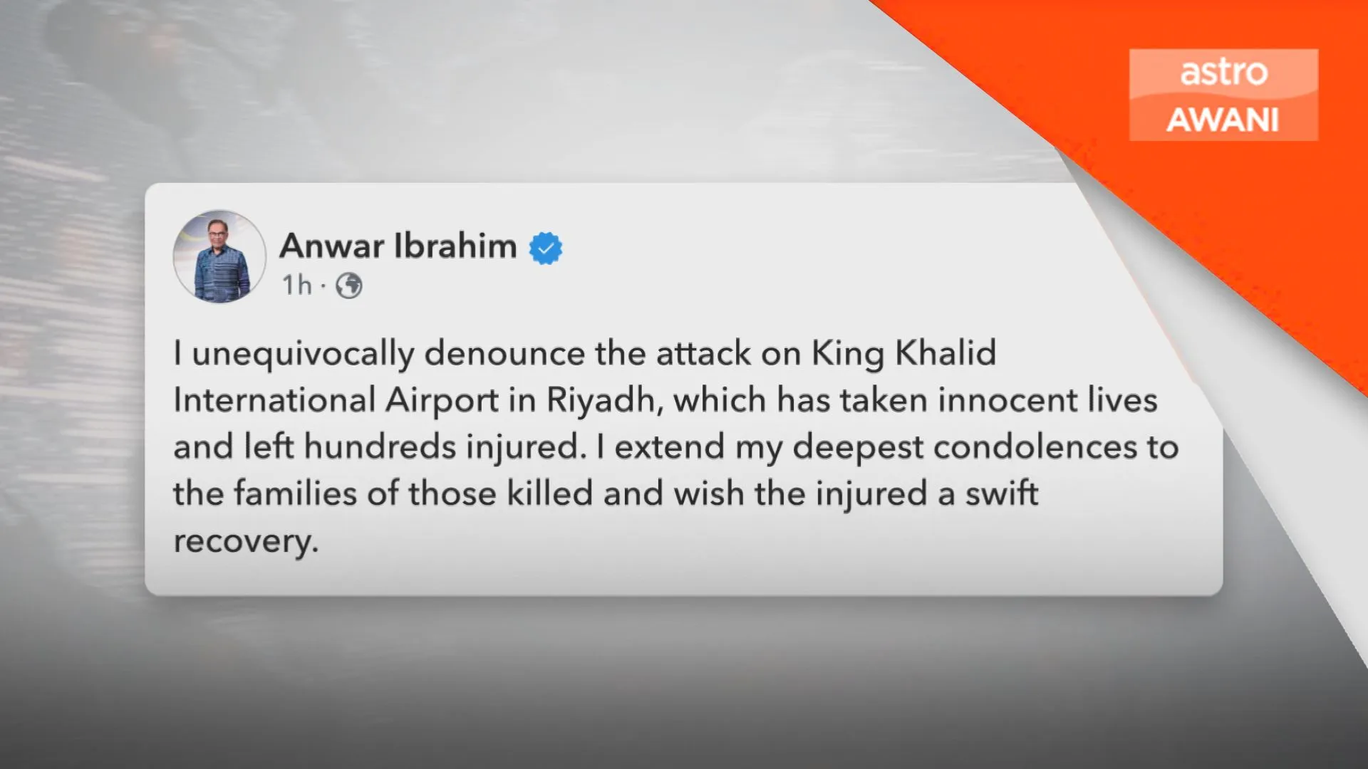 PM Anwar kecam serangan lapangan terbang Riyadh