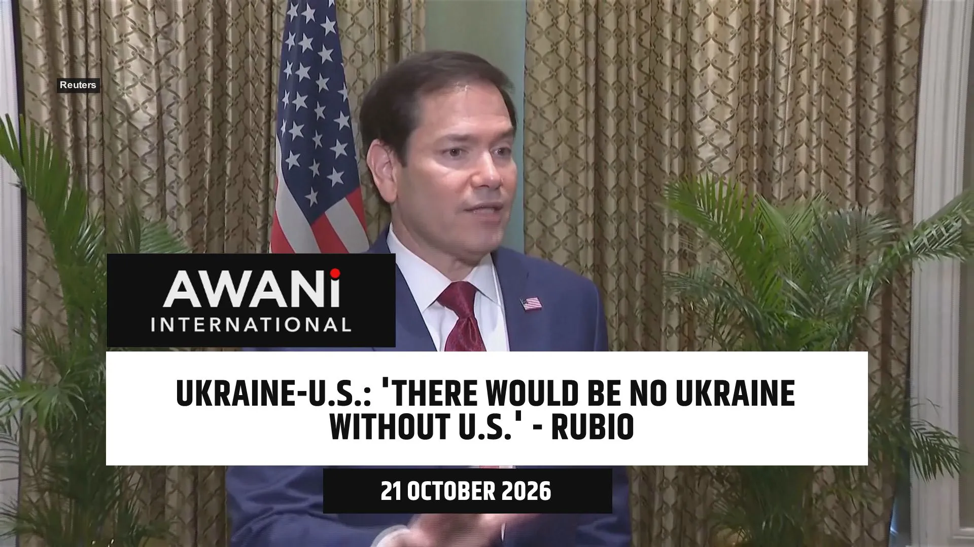 'There would be no Ukraine without U.S.', says Rubio