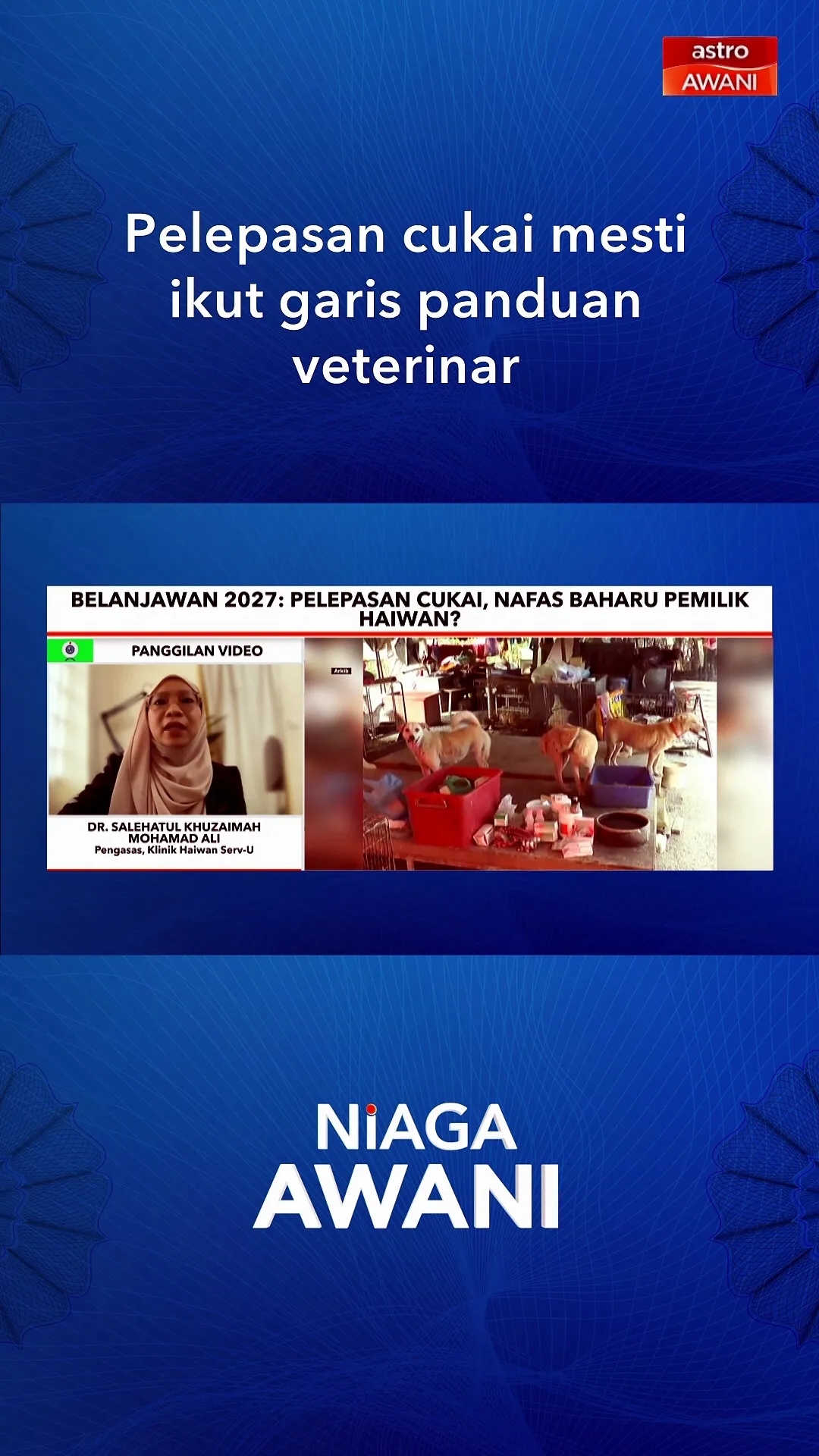 Pelepasan cukai mesti ikut garis panduan veterinar