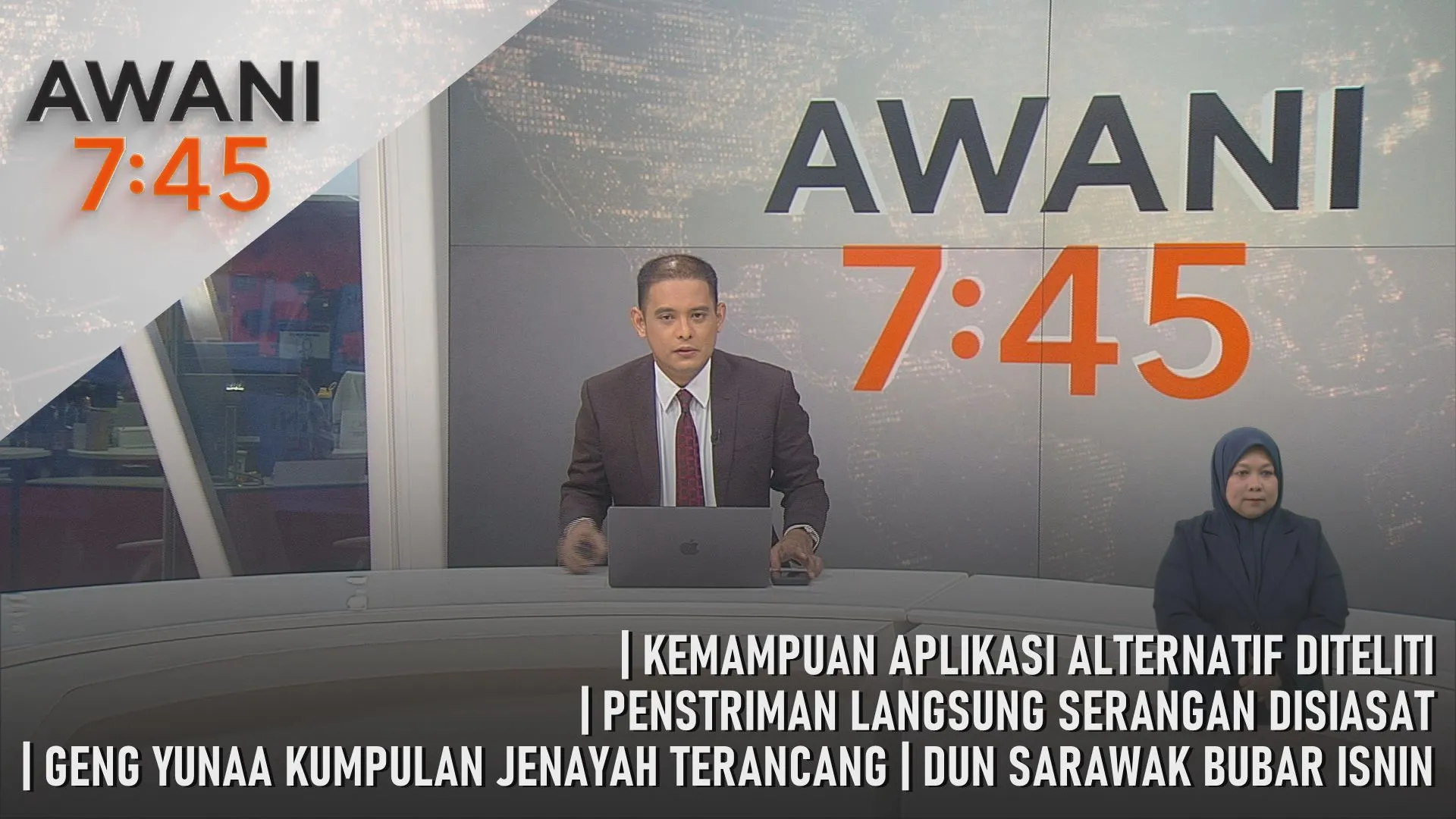 AWANI 7:45 [23/10/2026] – DUN Sarawak Bubar Isnin | Kemampuan Aplikasi Alternatif Diteliti | Penstriman Langsung Serangan Disiasat | Geng Yunaa Kumpulan Jenayah Terancang