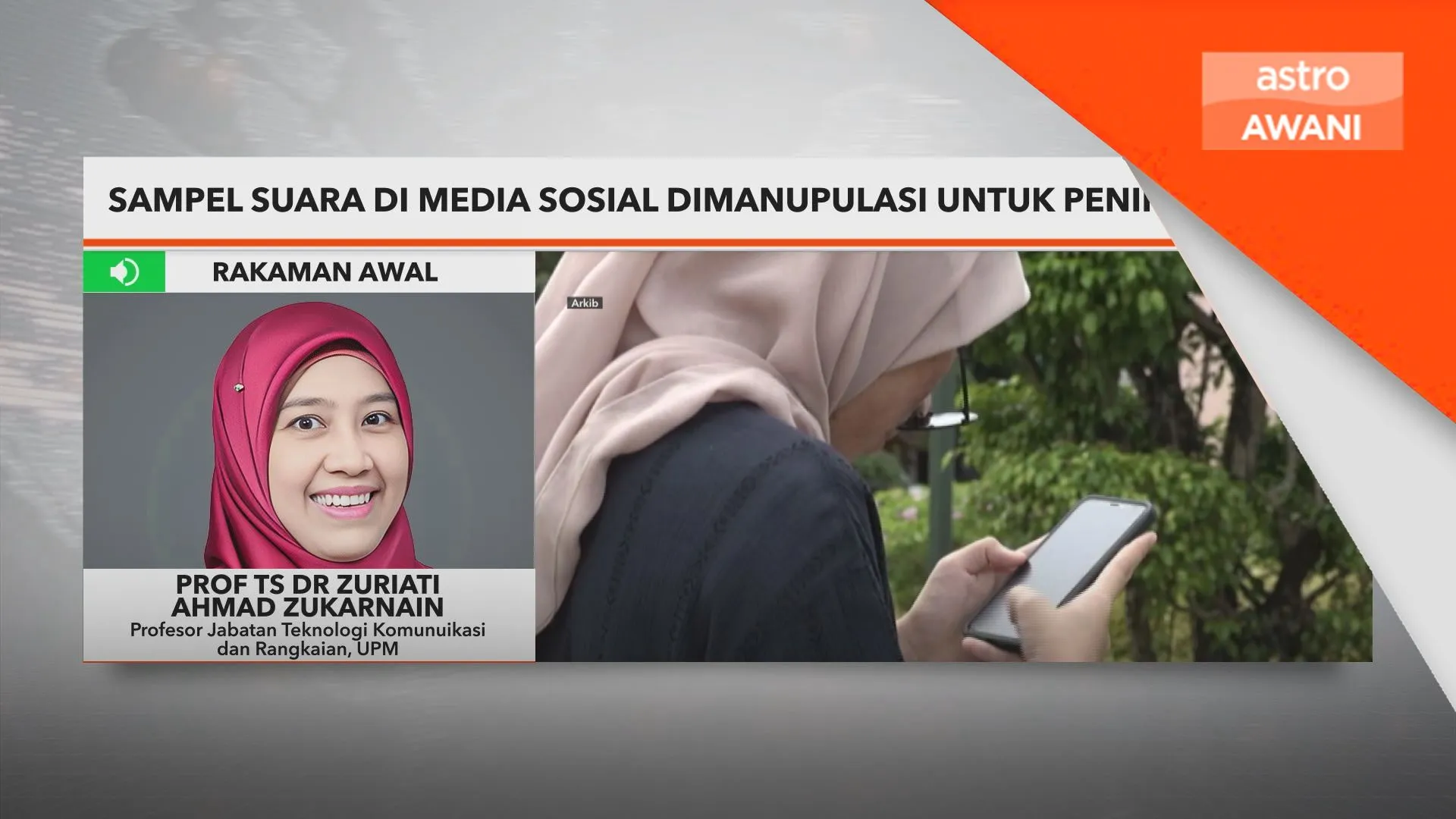 Sampel suara di media sosial dimanipulasi