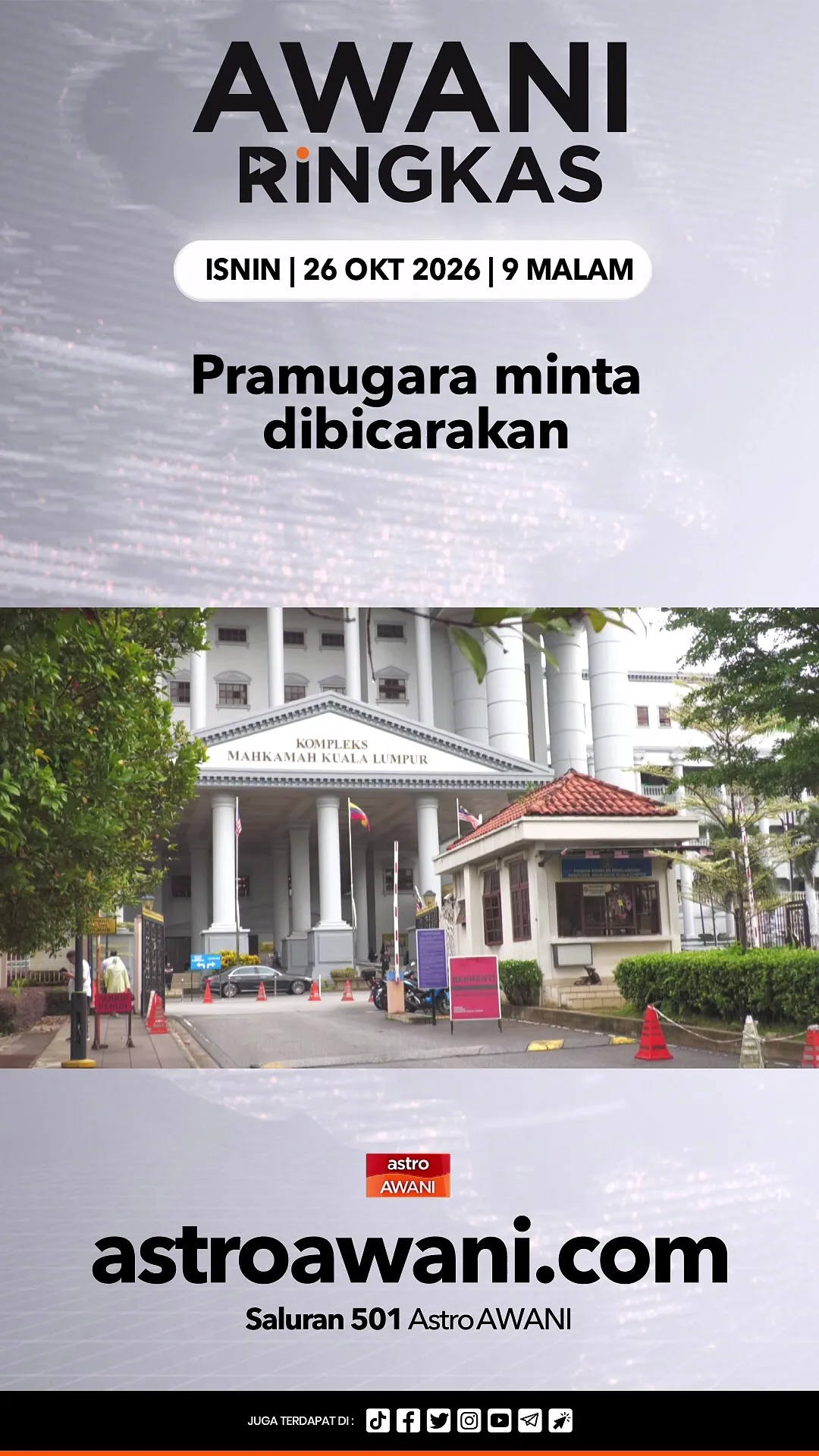 #AWANIRingkas 26 Oktober 2026 | 9PM