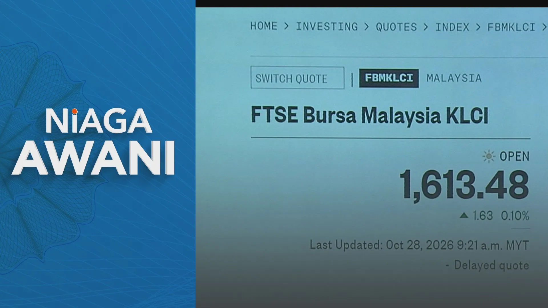 [DATA & STATISTIK] Prestasi Bursa setakat 28 Oktober 2026