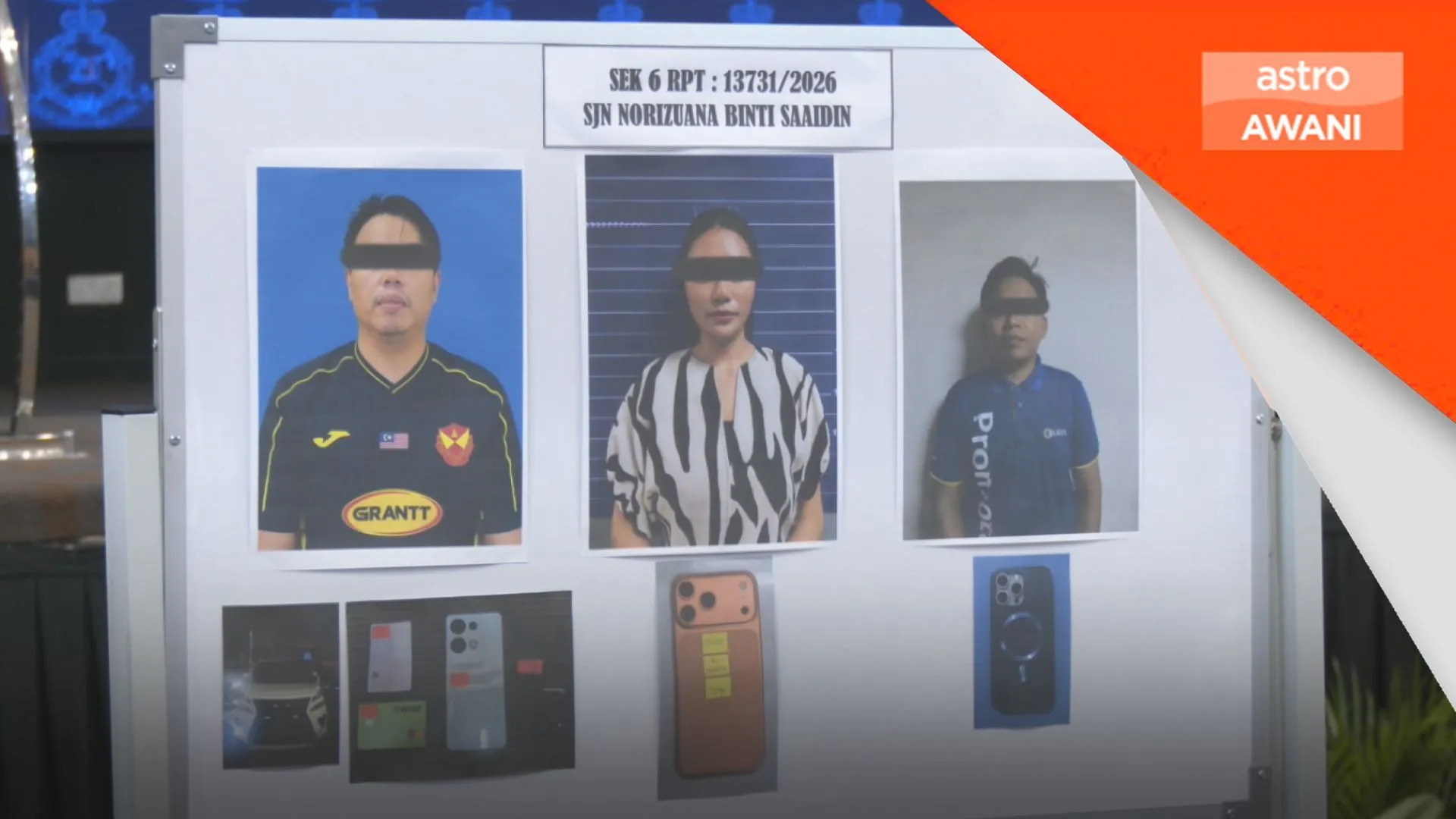 Suspek menyamar pengiring Raja Muda ditahan