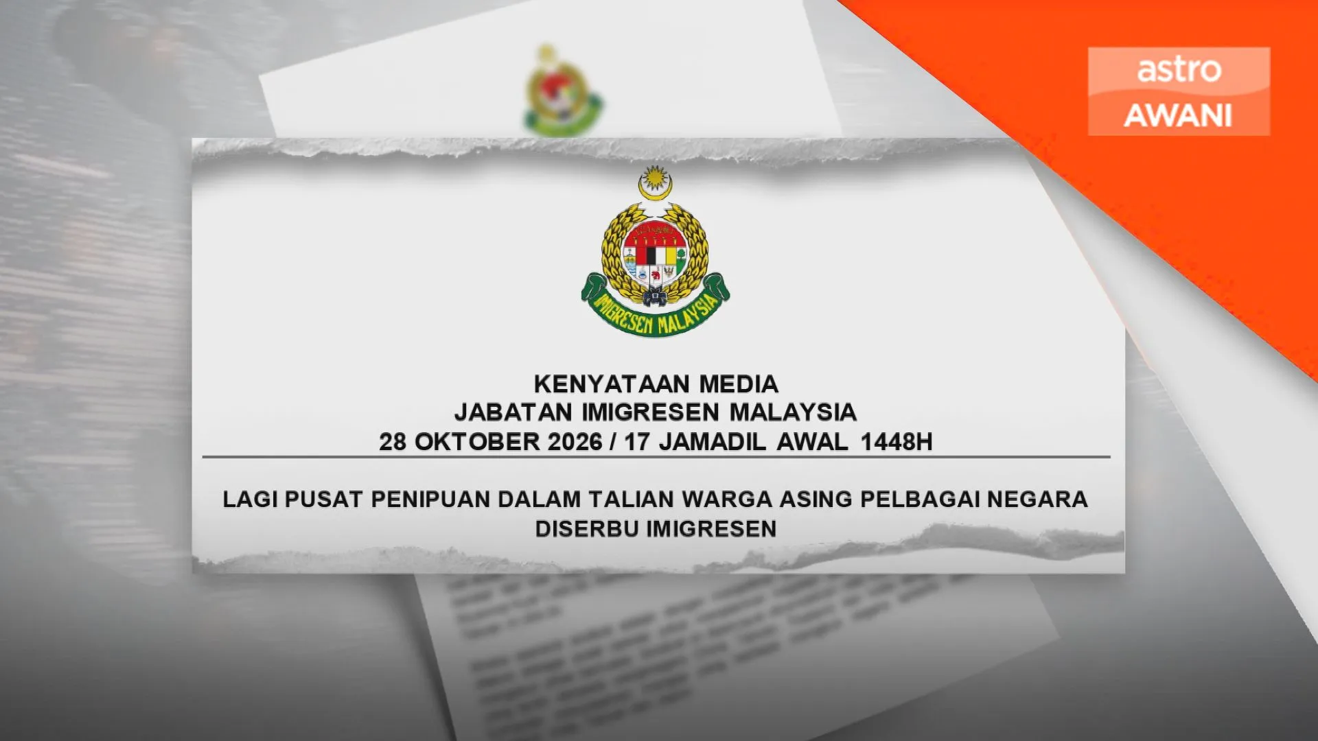 20 warga asing disyaki terlibat sindiket penipuan pelaburan ditahan