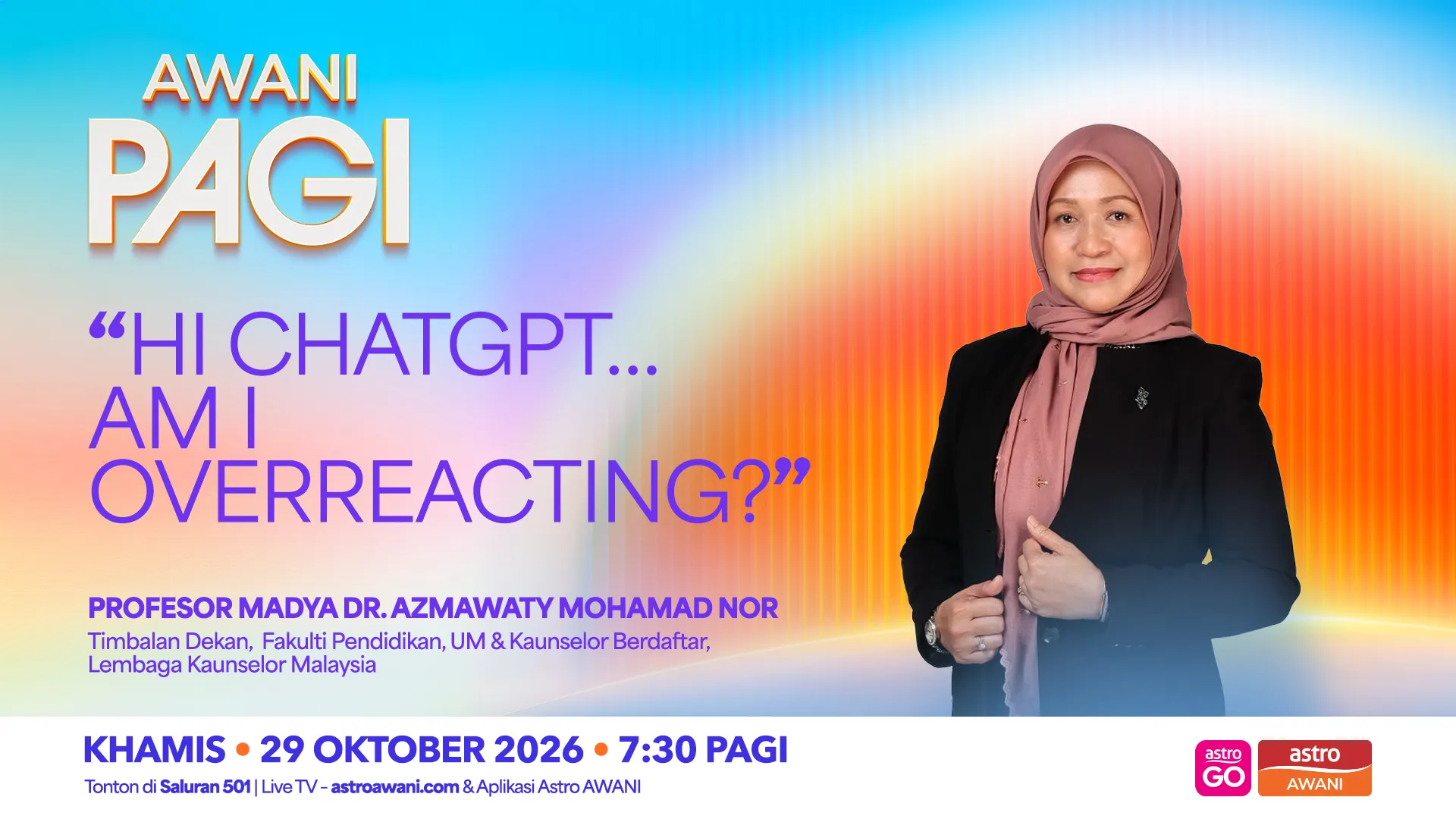 AWANI Pagi: “Hi ChatGPT… Am I Overreacting?”