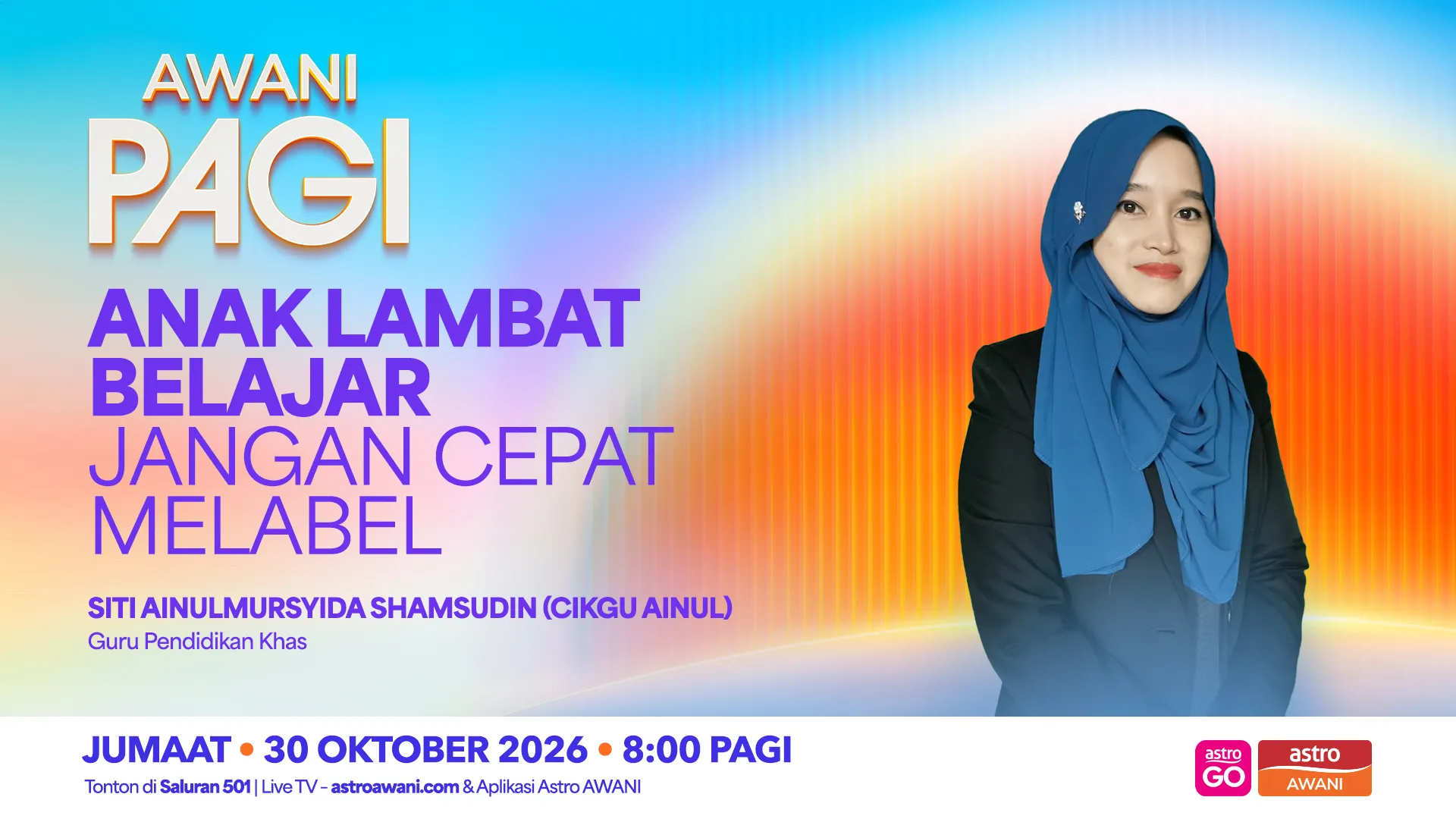 AWANI Pagi: Anak lambat belajar jangan cepat melabel
