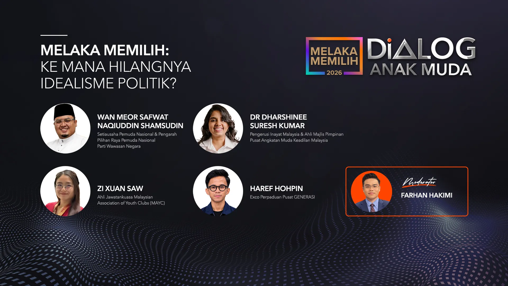 Dialog Anak Muda: Melaka Memilih | Ke mana hilangnya idealisme politik?