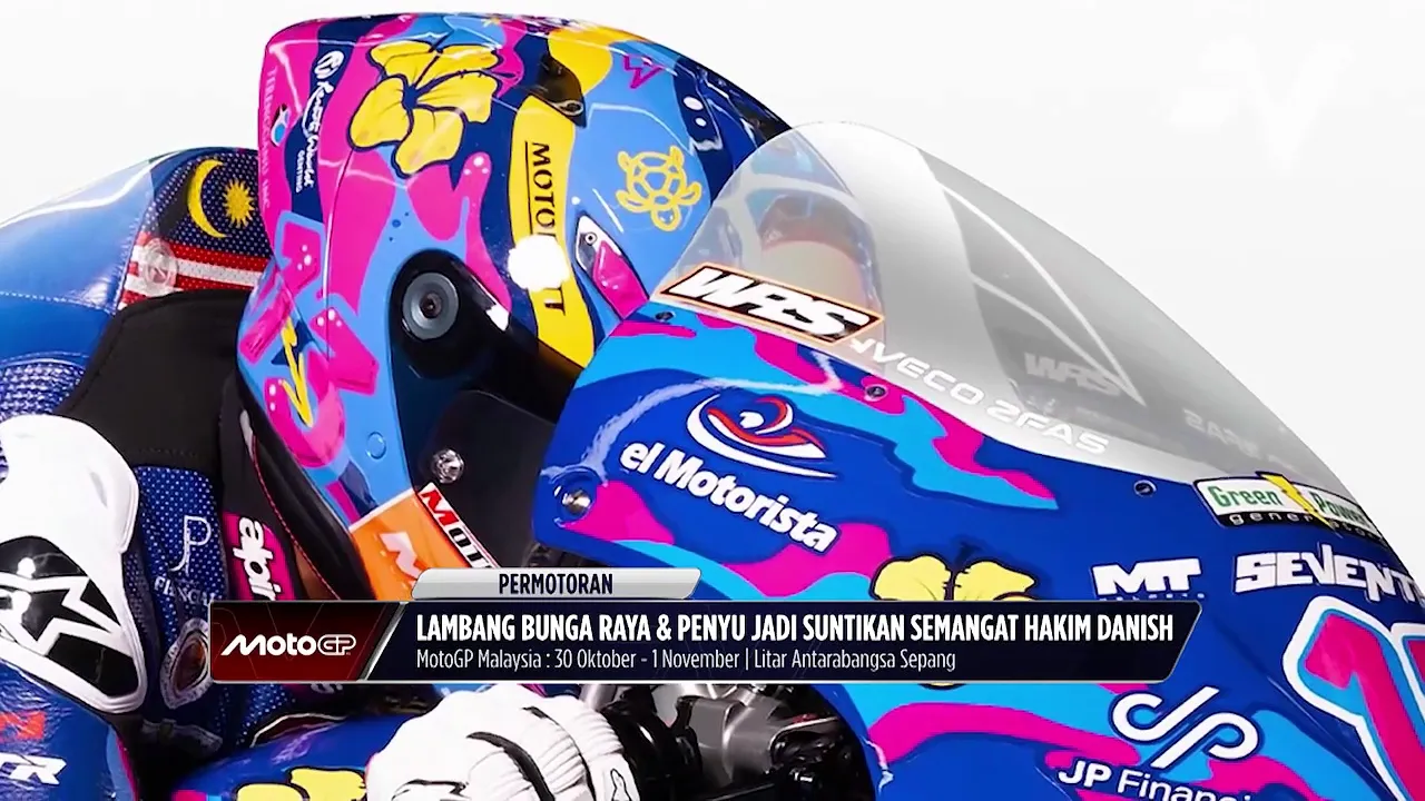 Corak bunga raya dan penyu jadi identiti terbaru Hakim Danish