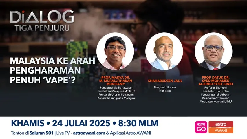 Dialog Tiga Penjuru: Malaysia ke arah pengharaman penuh ‘vape’