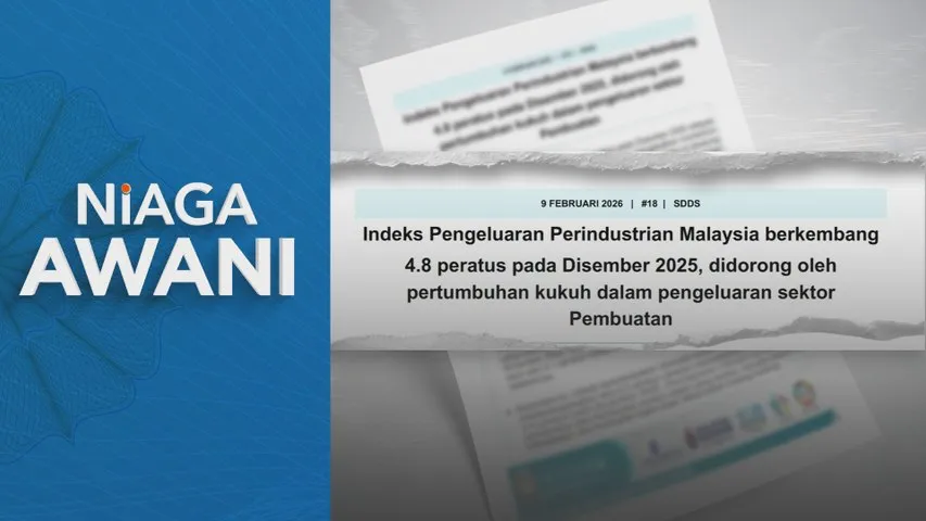 Indeks IPP Malaysia berkembang 4.8 peratus pada Disember lalu