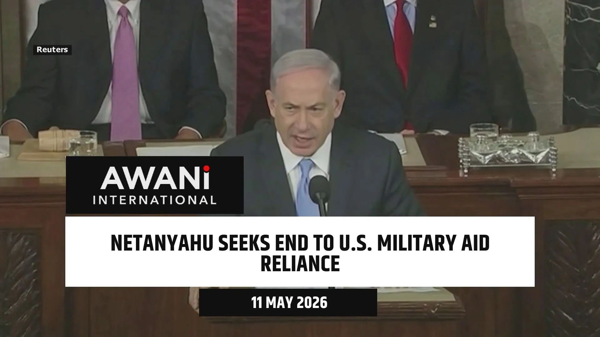 Netanyahu seeks end to U.S. military aid reliance