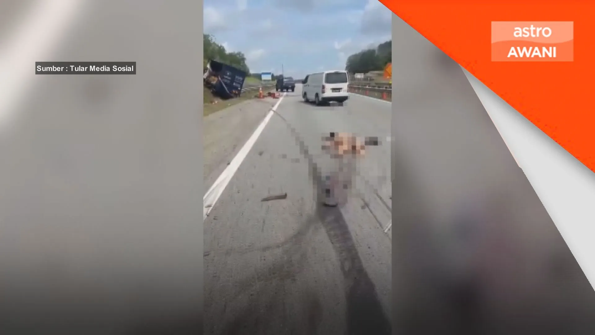Mekanik maut dirempuh lori ketika periksa tayar treler di bahu jalan