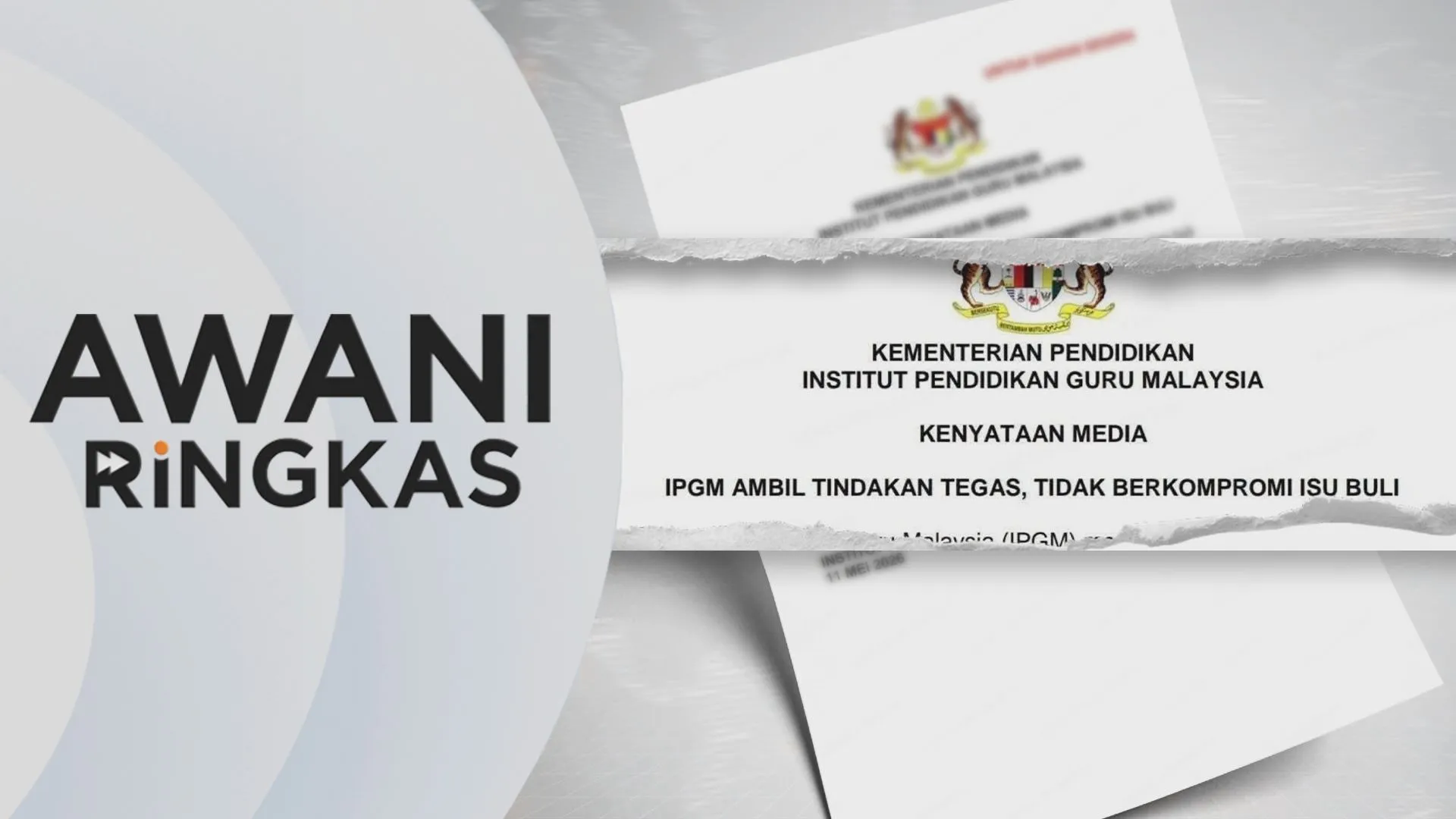 AWANI Ringkas: IPGM pandang serius kejadian buli di IPG di Sarawak