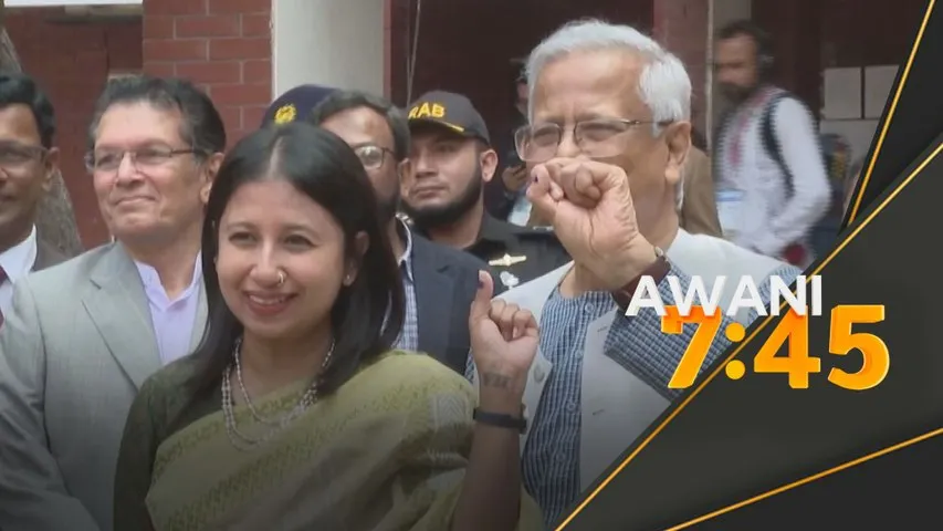 Yunus buang undi dalam pilihan raya umum Bangladesh
