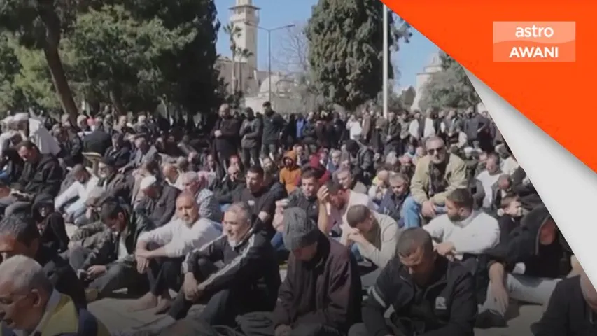 80,000 rakyat Palestin tunai solat Jumaat pertama Ramadan di Masjid Al-Aqsa
