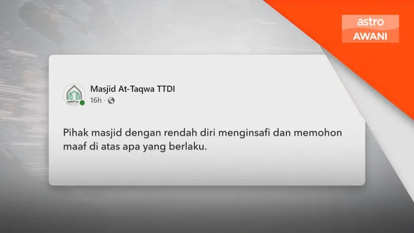 JAWI pandang serius dakwaan layanan buruk masjid di TTDI