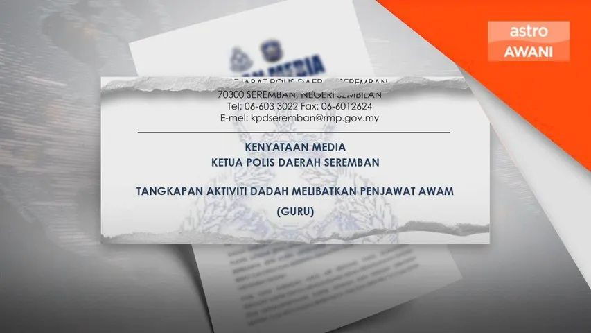 Guru ditahan disyaki terlibat dadah