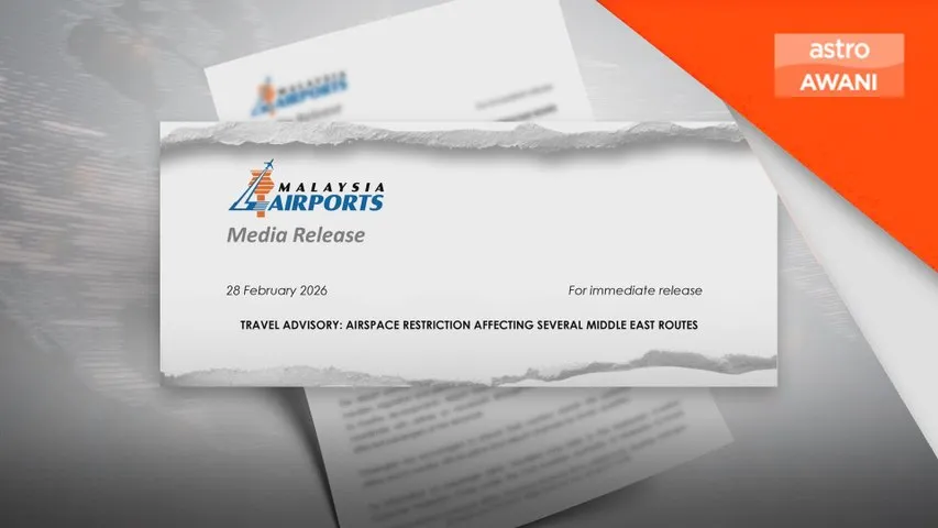 Gangguan penerbangan Asia Barat, penumpang dinasihat periksa jadual