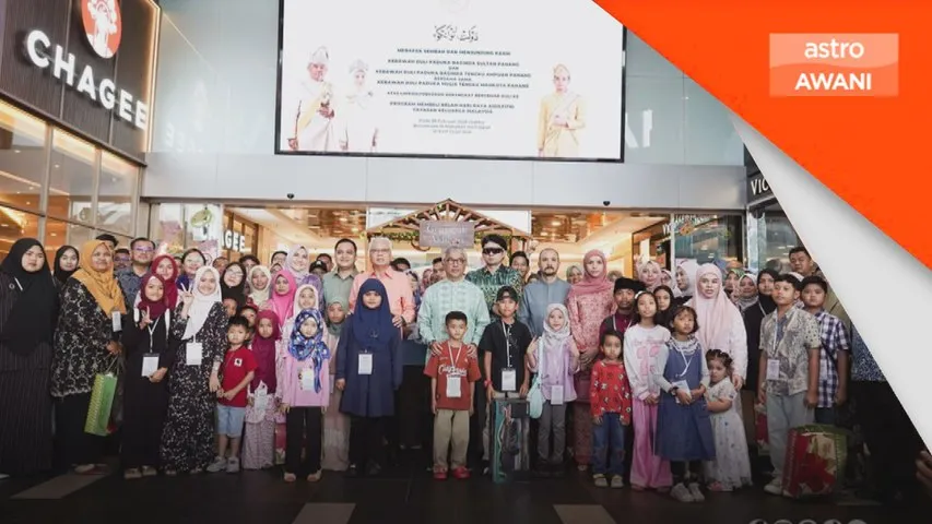 Sultan Pahang berkenan menyantuni anak yatim