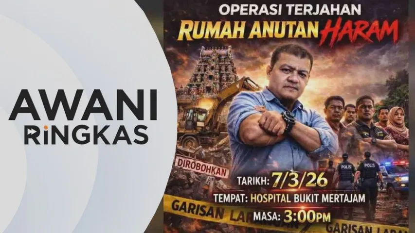 AWANI Ringkas: Polis siasat hantaran di media sosial isu perhimpunan di kuil Hindu