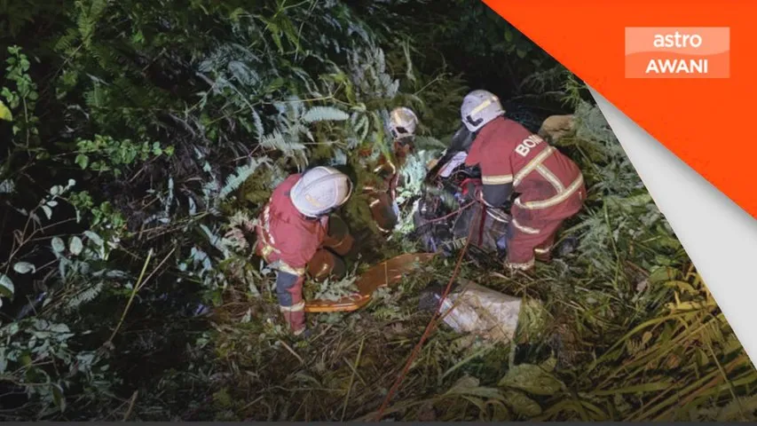 Lelaki maut, kereta jatuh gaung di Lebuhraya KL-Karak