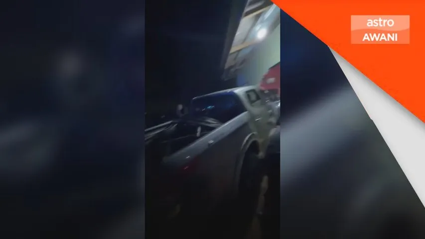 Polis buru dua suspek curi kabel, lari selepas kereta langgar rumah penduduk