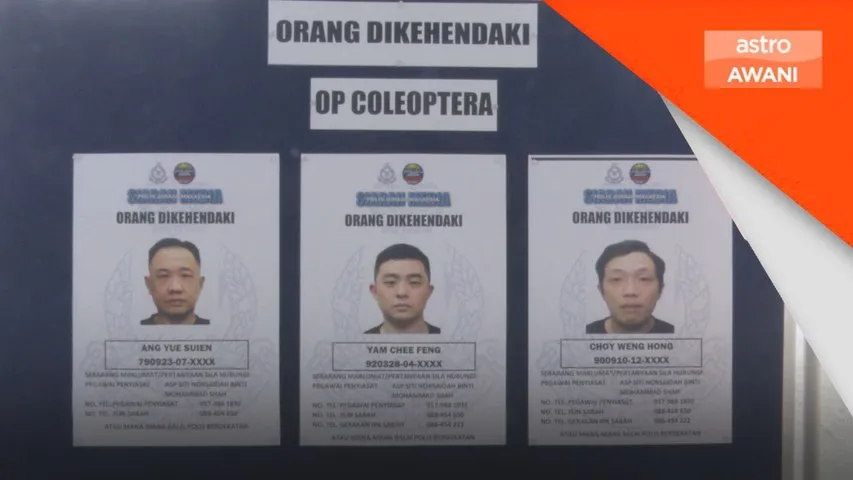 Polis buru tiga lelaki bantu siasatan