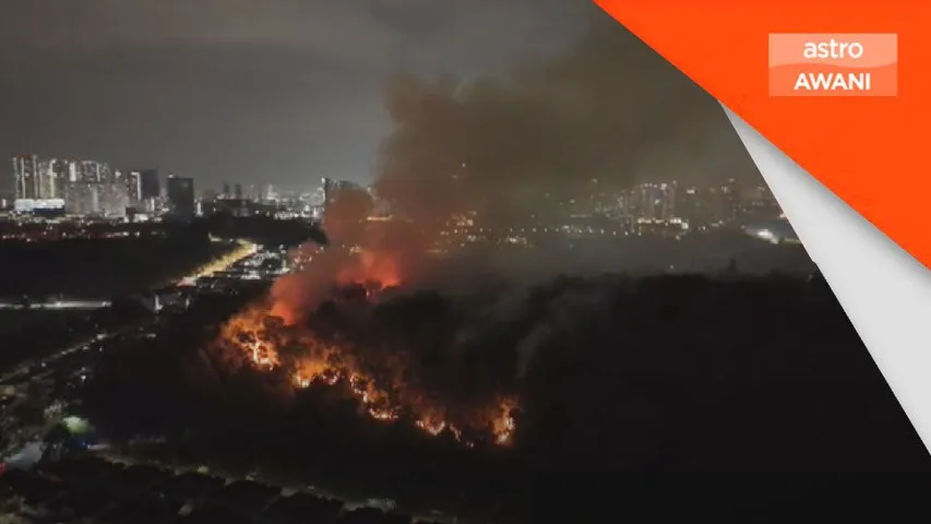 Hampir satu hektar terjejas, pemadaman masih dijalankan