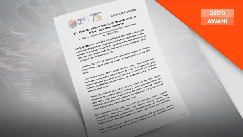 14,332 pengarah disekat keluar negara