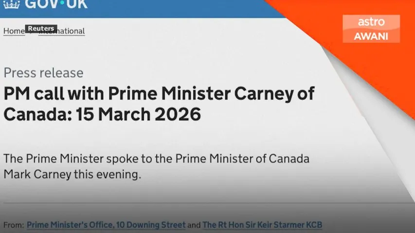 Starmer bincang Selat Hormuz dengan Trump, Mark Carney