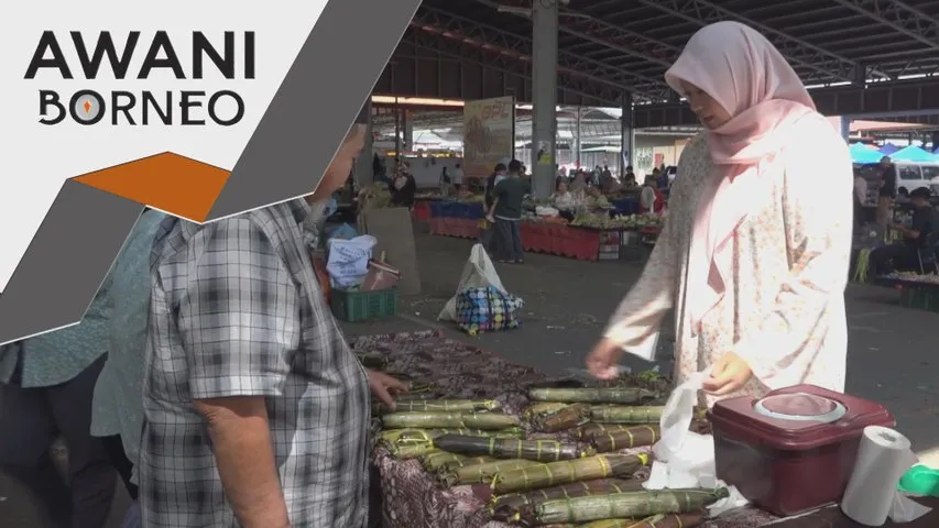 Persiapan saat akhir Aidilfitri di Kuching rancak