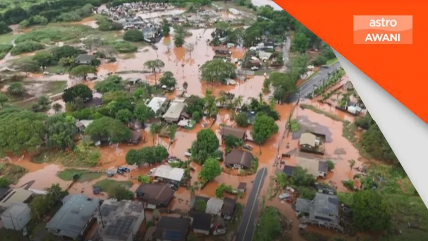 Banjir terburuk landa Pulau Oahu di Hawaii, ribuan mangsa terjejas