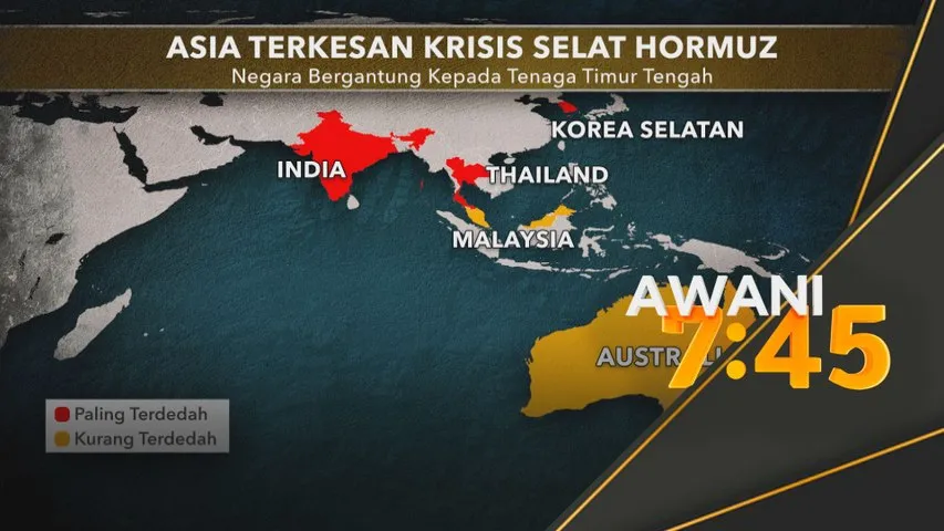 Krisis Selat Hormuz cetus kejutan tenaga, negara Asia terkesan