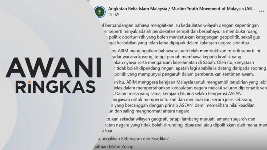 AWANI Ringkas: ABIM sifatkan gesaan hidupkan semula tuntutan tidak berasas