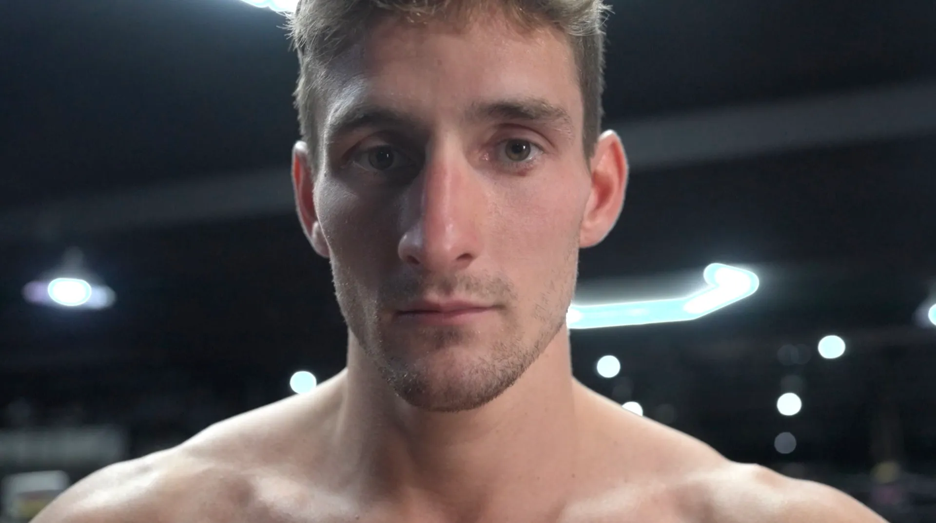 Nico Carrillo with his game face on