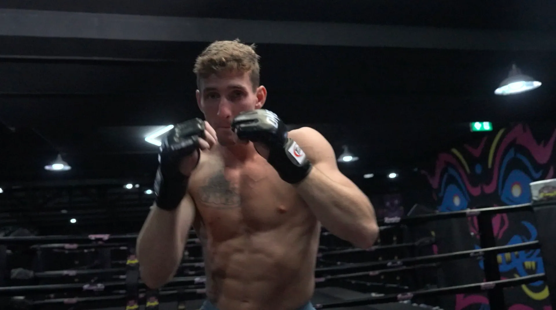 Nico Carrillo shows off his shadowboxing skills