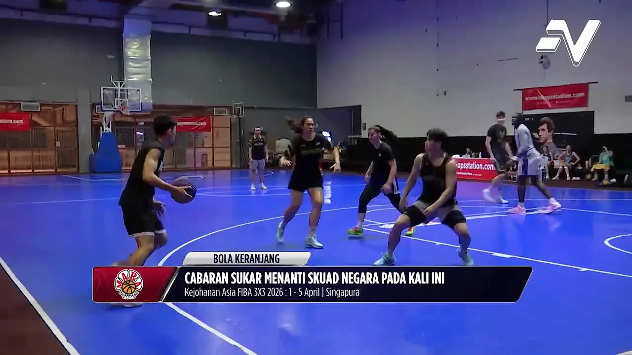 Skuad 3x3 bola keranjang negara sasarkan 8 terbaik di Kejohanan Asia FIBA