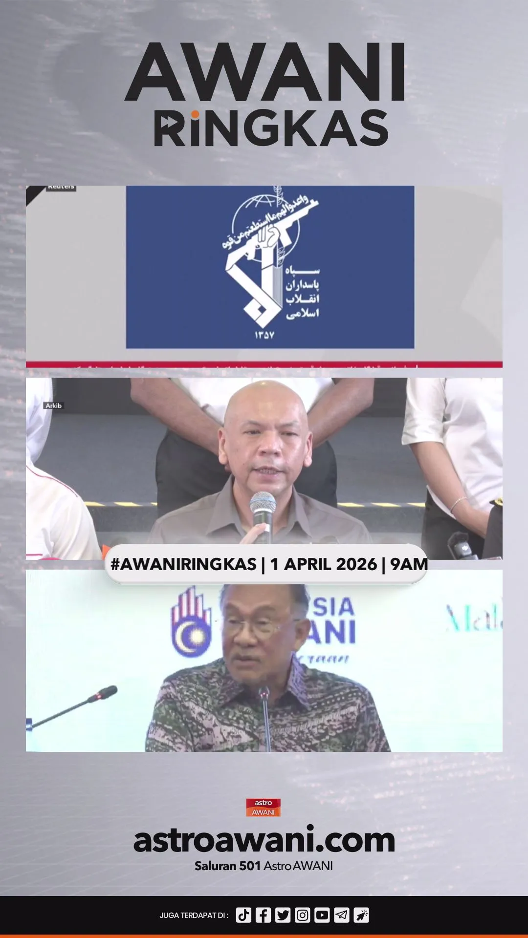 #AWANIRingkas 1 April 2026 | 9AM