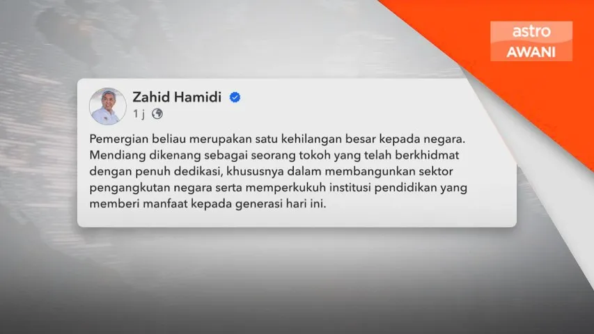 Tun Dr Ling Liong Sik tokoh penuh dedikasi bangunkan negara- Zahid Hamidi