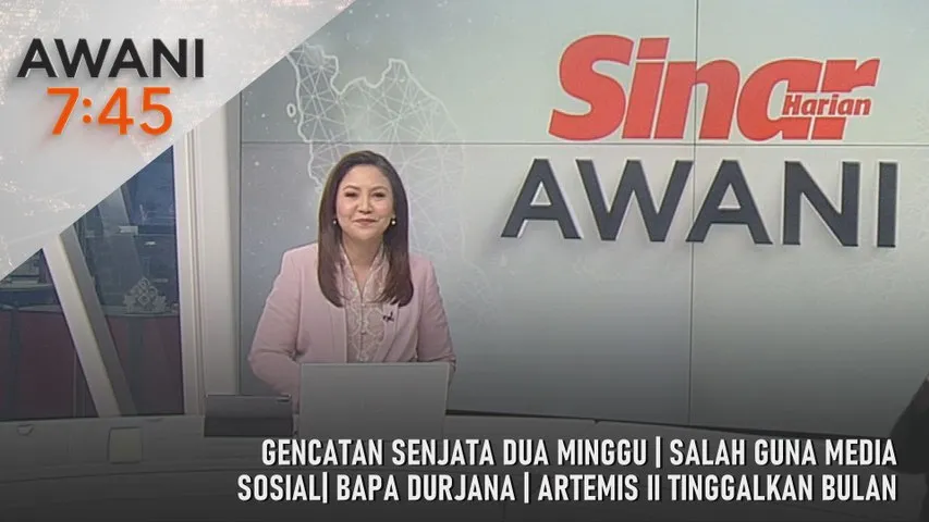 AWANI 7:45 [8/4/2026] – Gencatan senjata dua minggu | Salah guna media sosial | Bapa durjana