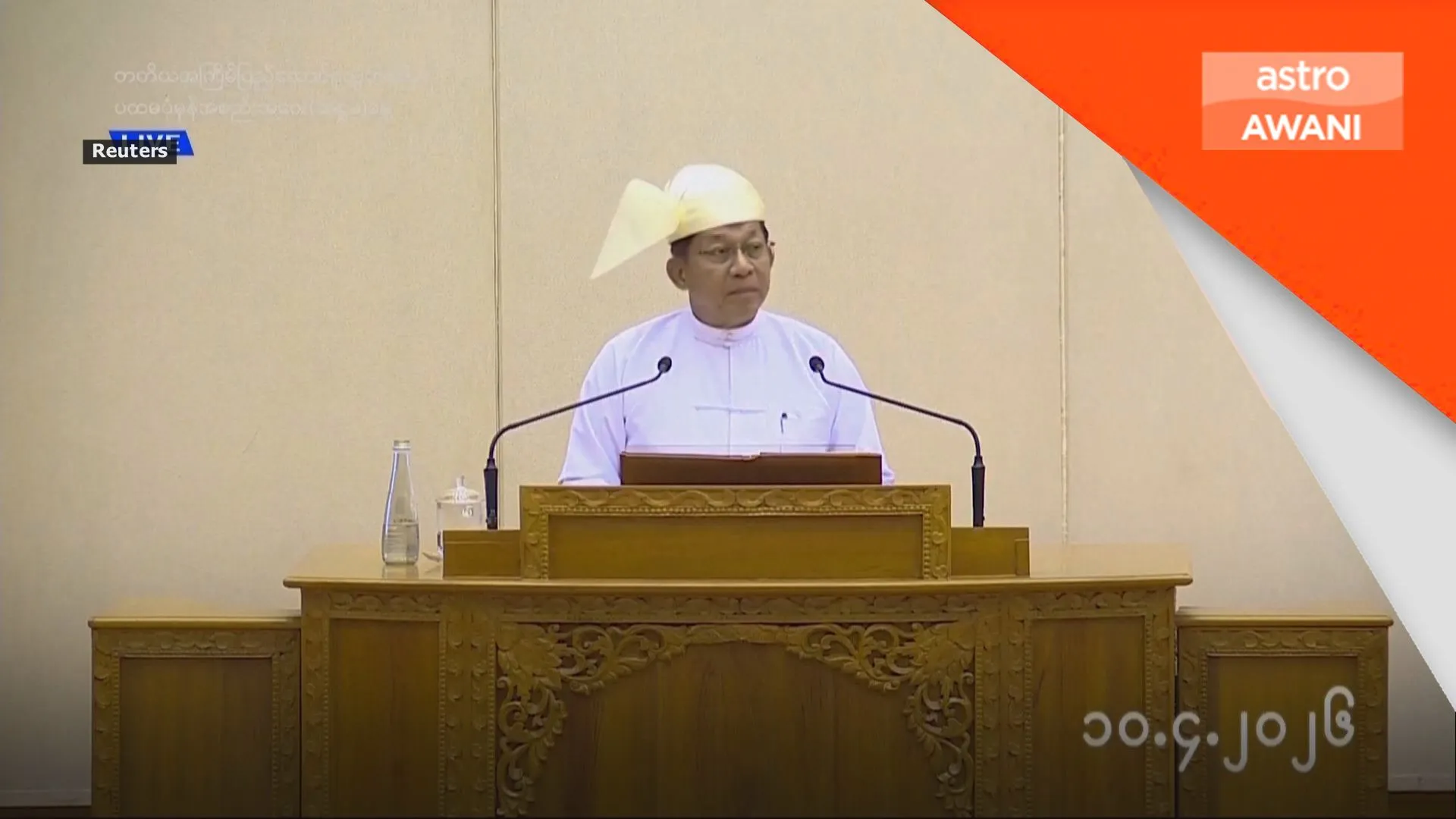 Min Aung Hlaing angkat sumpah sebagai presiden baharu Myanmar