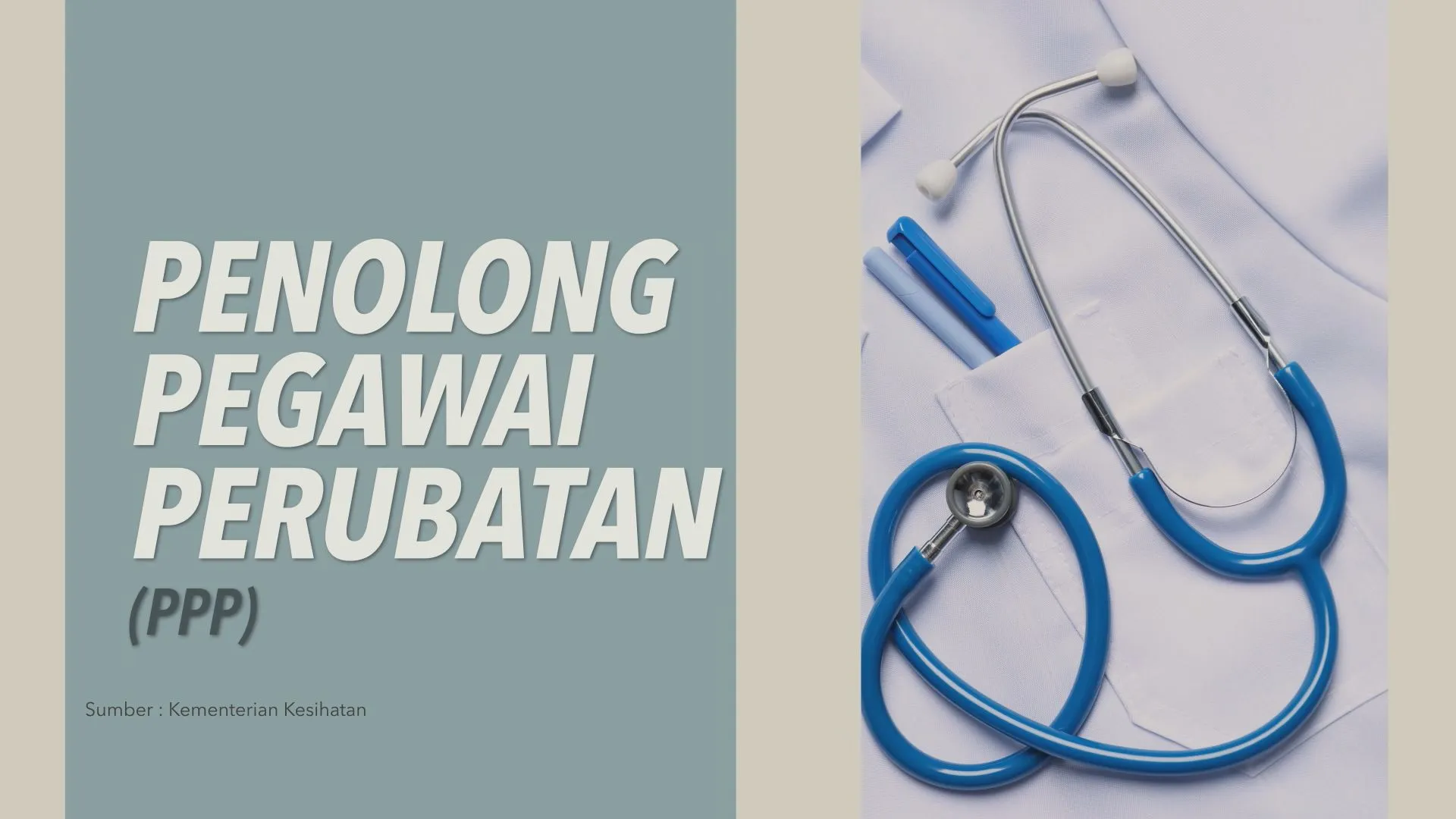 [INFOGRAFIK] Penolong Pegawai Perubatan (PPP)