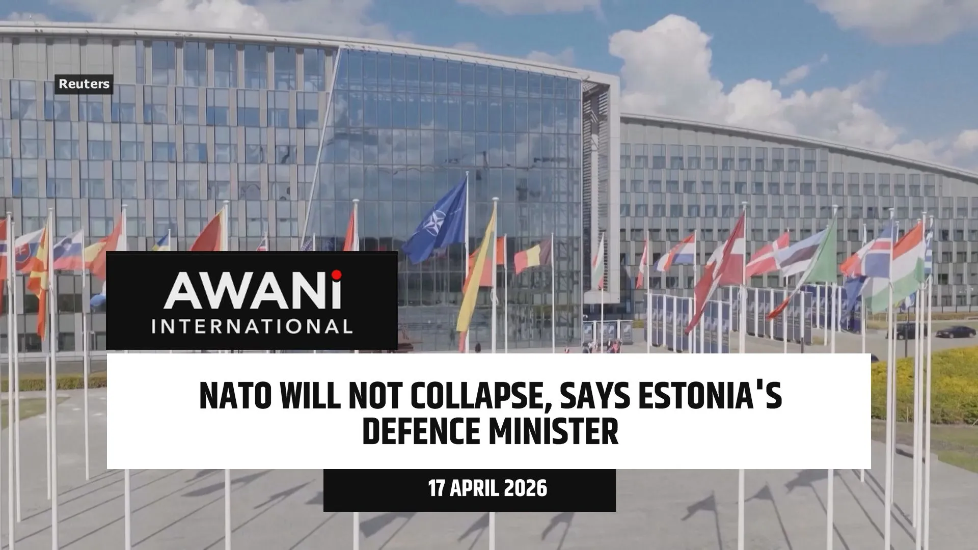 NATO will not collapse, says Estonia's defence minister