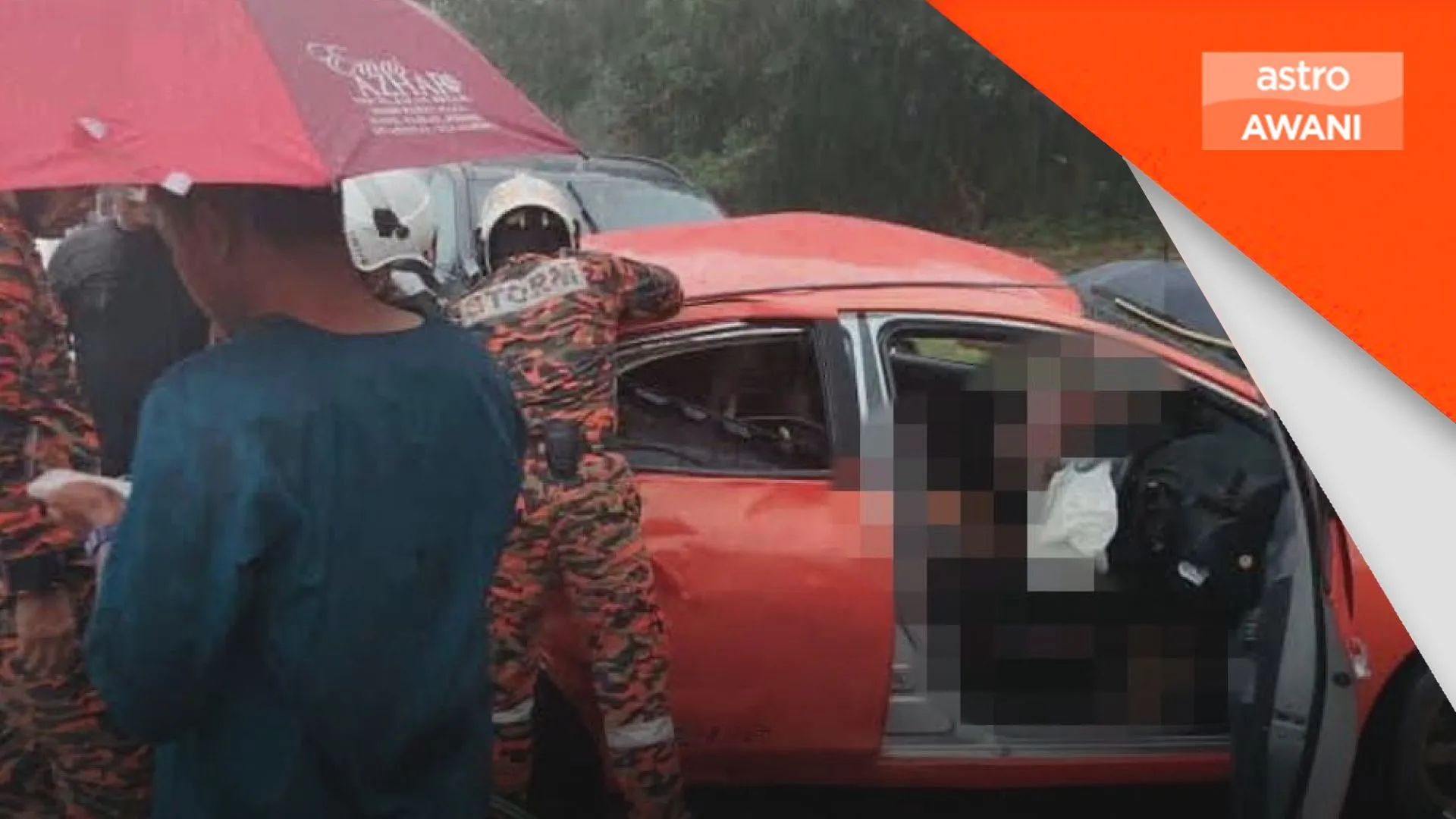 Dua maut nahas tiga kenderaan di Kluang